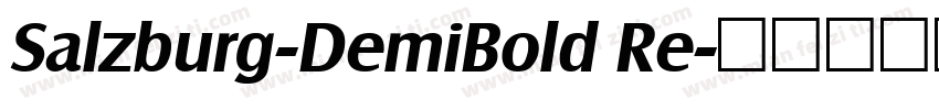 Salzburg-DemiBold Re字体转换